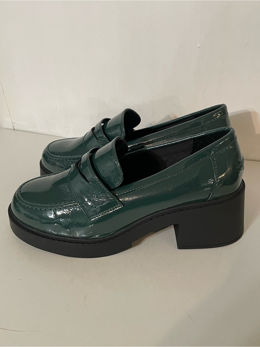 OSOS Design Platform Loafers in Green